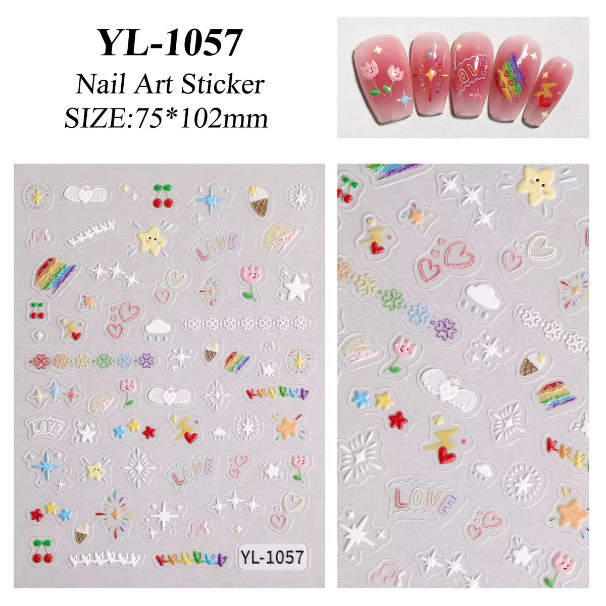 【004】Nail stickers