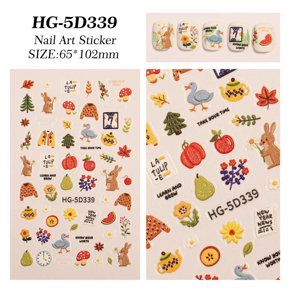 【004】Nail stickers